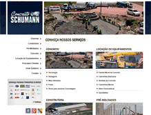 Tablet Screenshot of construtoraschumann.com.br